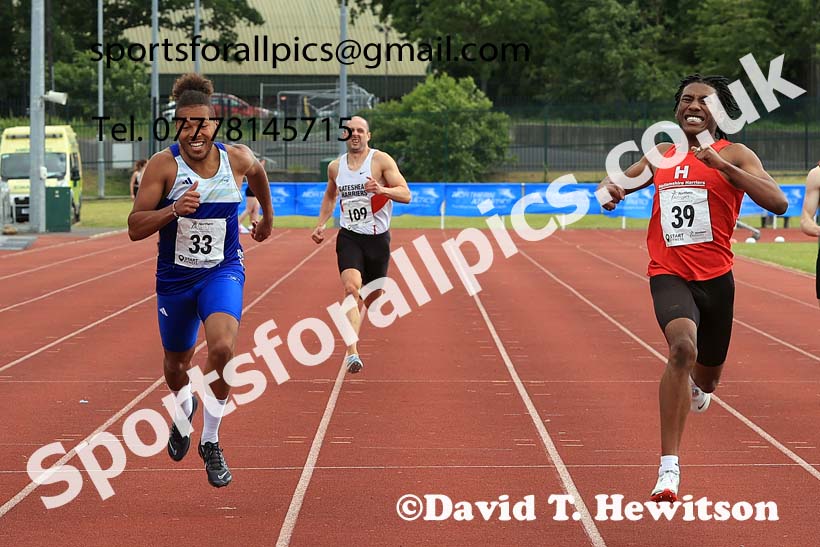 Senior Mens 400 metres, 2024 Northern Senior and Under-20s Track and Field Champs, Middlesbrough.  Photo: David T. Hewitson/Sports for All Pics